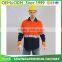 Wholesale high quality long sleeve yellow 3M reflective coat workwear shirt