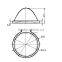 50mm 40degree COB Glass Lens for LED High Bay Lamp(GT-50-49)