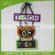 Wooden halloween pumpkin hanging decoration