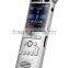 Secret voice recorder with hidden recording light