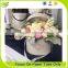 customized white paper Flower box with handle