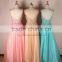 2015 Sexy Beautiful Design Sleeveless Shiny Embroidery Crystal Beads Sexy Transparent Back Fashion Pink Abiye