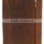 Boshiho customized luxury genuine leather portfolio folder with zipper