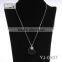 nebraska state valentines day 2 hearts dainty necklace