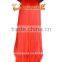 New Halloween wig with horn, Long red cheap synthetic party wigs