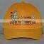 Guangzhou professional custom 100% polyester fibre yellow hat factory Famous auto brand baseball cap