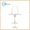 clear high heel bohemia crystal tulip shaped wine glass