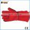BSSAFETY A/B grade COW SPLIT LEATHER long red welding gloves