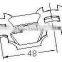 JY-9|googs self electrophoresis black stamping metal clamp fittings