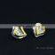 21434 Free shipping Gold plated Earrings Heart Design Crystal Earrings