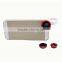 HOT SALE 3 in 1 lens zoom lens for mobile phone fisheye lens wide angle lens marco lens
