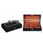 Chinese Factories Wholesale Custom PU 12 Slot Watches Boxes, Leather Black Fashion Beautiful Display Box