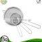 Stainless Steel Fine Tea Mesh Strainer Colander Sieve with Handle for Kitchen Food Rice Vegetable, set of 3