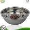Curved Lip And Flat Base Stainless Steel Mixing / Prep Bowl Kitchen Set, Mirror Finish, 6 Pieces