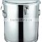 stainless steel storage tank with handle