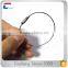 Durable flexible luggage tag metal strap loops for custom travel luggage tag