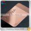 High Quatity Personized Brushed Stainless Steel Rose Gold Metal Cards