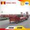 3 axles extendable lowbed trailer, telescoping container trailer