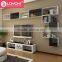 home furniture New design assembly wood wall shelf for living room colorful MDF wooden storage cabinet