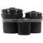 Set of 3 Antirust Multi-purpose Pet Food Container Zinc Metal Storage Container Garbage Bin