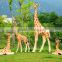 Cute resin life size giraffe statue for sale