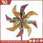 Spinner Double Wheel Flower Metal Craft Pinwheel 59 Inch Outdoor Decoration Ornament Garden Windmill