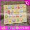 2017 Top fashion educational toddlers wooden alphabet puzzle W14M101
