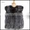 New Womaen Warm Gilet Outwear Long Slim Vest Faux Fox Fur Waistcoat Jacket Coat