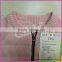 Wholesales fashionable girl autumn winter warm pink knitted coat sweater with zipper