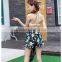 Floral prints polyester spandex swimwear fabric swimsuit for women