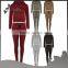 New womens cropped hooded sweater top tracksuit joggers pants lounge wear set
