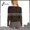 Wholesale fitness clothing women sexy long sleeve shirt