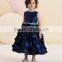 high quality satin beaded baby gown red flower girls dresses