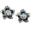 Luxury rhinestone crystal metal pedant clip earrings bling bling crystal long pendant clip earrings for women jewelry 2016