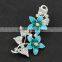 Unique design music instrument brooches fashion sparkling music note brooch for men suit