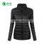 European Style Winter Shiny Ultra Light Thin Foldable Women Goose Down Jacket