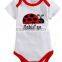 Top quality organic cotton baby animal rompers wholesale baby clothes
