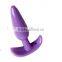 Hot selling silicone flashing light anal butt plug for gay