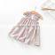 S33547W Fashion Girl Clothes Ruffles Baby Dress Cotton Sleeveless Children Dress