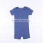Hot sale wholesale short sleeve 100% cotton baby jumpsuit solid color baby rompers infant clothes