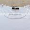 Fashion newest long t shirts arc-shaped extended plain white t shirt