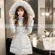 Walson Winter Ladies Lamb Fur Collar Slim Short Women Coat /women's down jacket