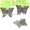 Antique Bronze Butterfly Ear Stud For Jewelry Diy