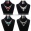 New design Cubic Zirconia Zinc Alloy jewelry set with different color for sale