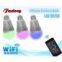 2.4G 6W RGB Colour changing E27 LED Bulbs