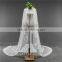 2017 wholesale new grance long lace bridal wedding veil lace long Tulle veils