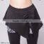 Coolmax adult yoga causal pants dance fitness capri pants with skirt