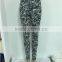 women ladies soft knitted stretchy seamless jacquard leggings