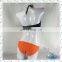 Miss Adola OEM Printed Strappy Beautiful Bikinis Women Bathing Suit With Zipper Sexy Neoprene Rubber Discount swimwear (N15-1)