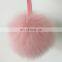 Fur Ball Pom Pom Keychain for Car Key Ring or Handbag Accessories